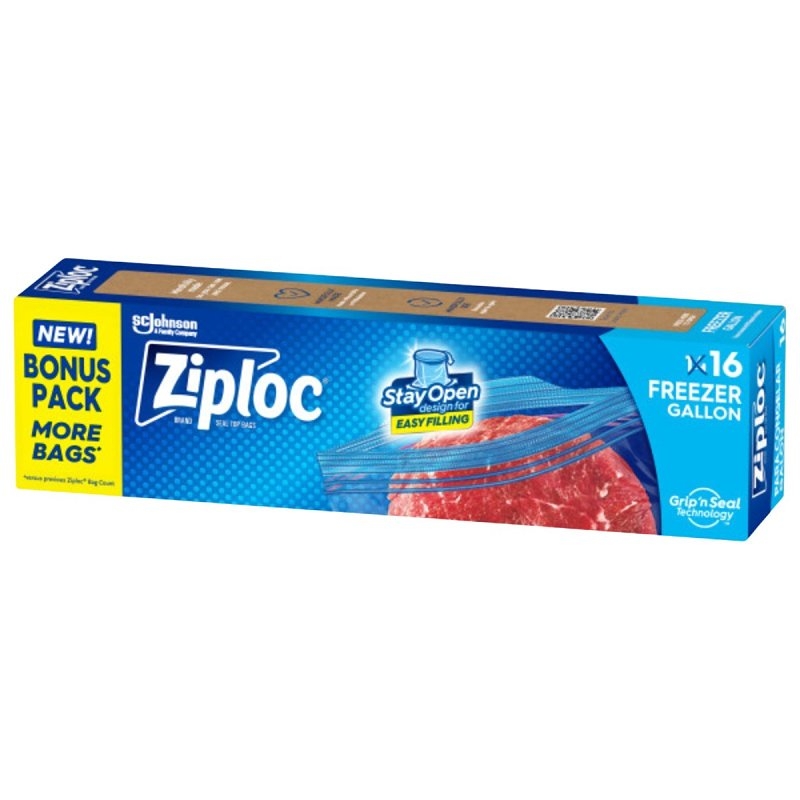 ZIPLOC FREEZER BAGS<br>1 GAL