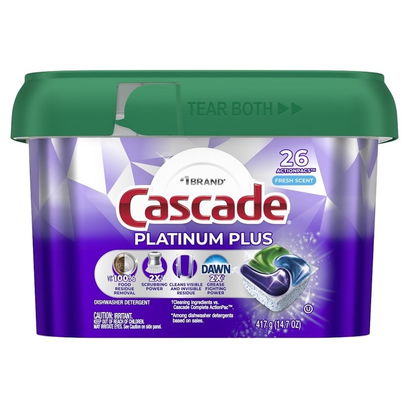 CASCADE PLATINUM PLUS<br>DISHWASHER PACS